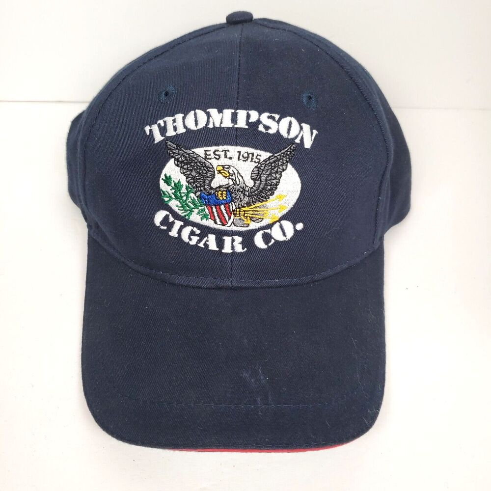 Thompson Cigar Co Hat Baseball Cap Tampa, Florida Est. 1915‎  Navy Blue